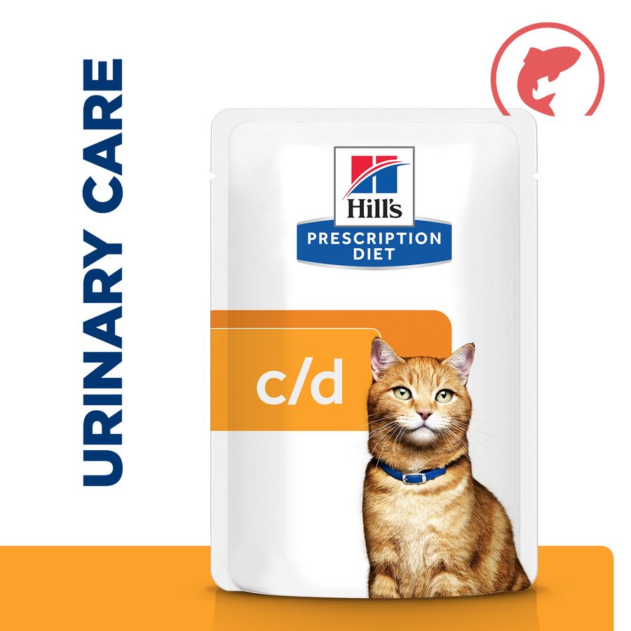 Hill's c/d マルチキャット 85g×12パウチ Hill's PD C/D Salmon Cat Food 12x85g➠Next Day Delivery by 7pm